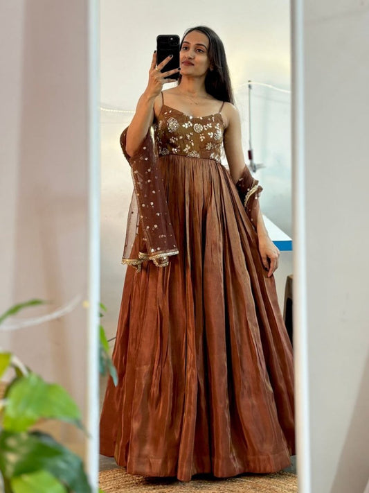 Golden Brown Gown