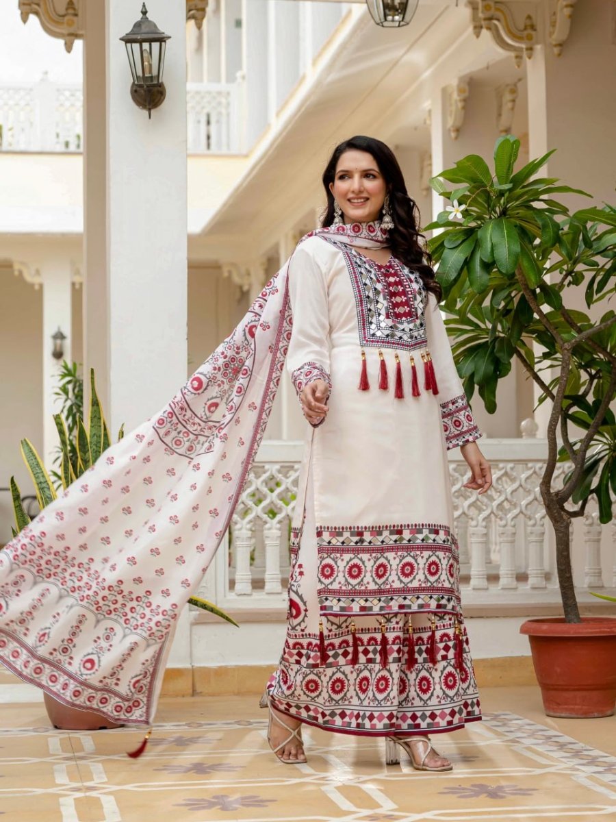 Designer Maslin Digital Print Suit with Dupatta
