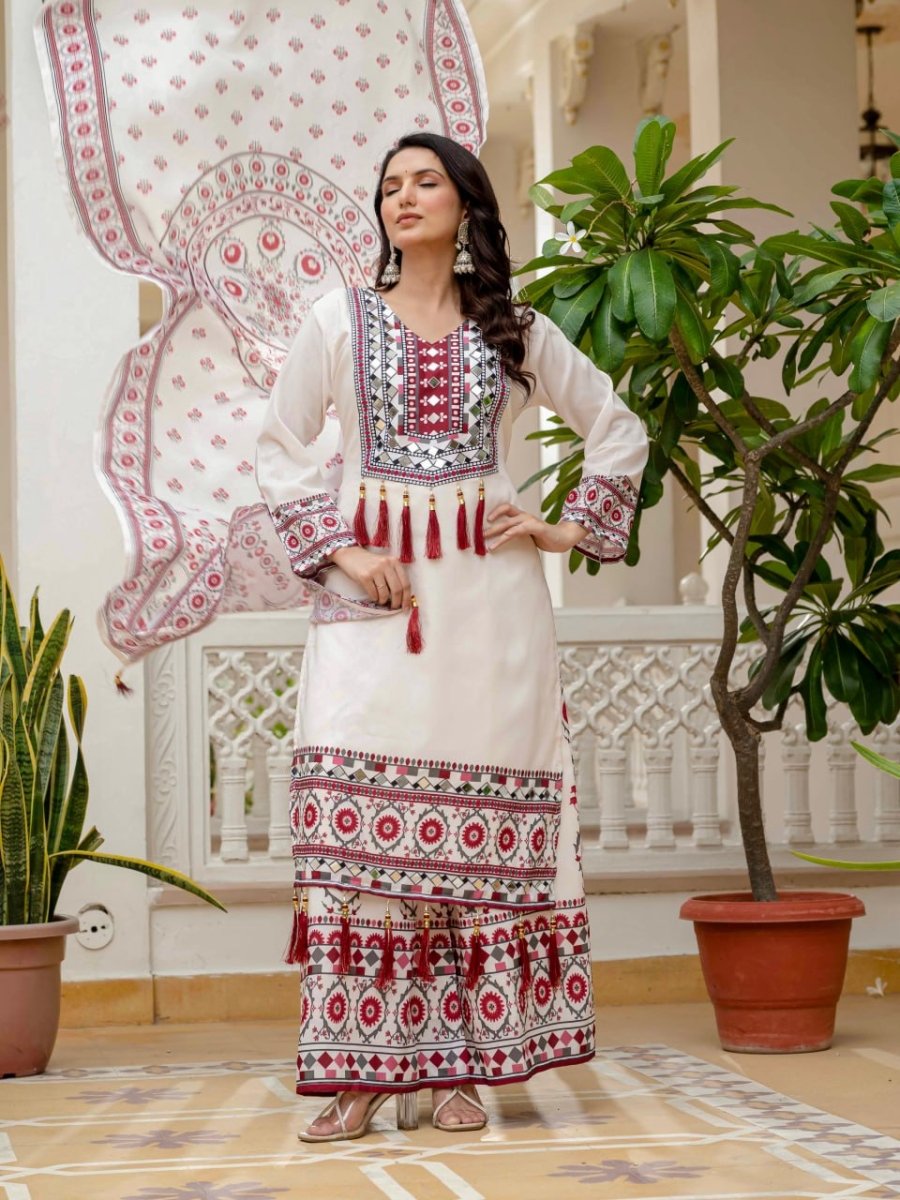 Designer Maslin Digital Print Suit with Dupatta