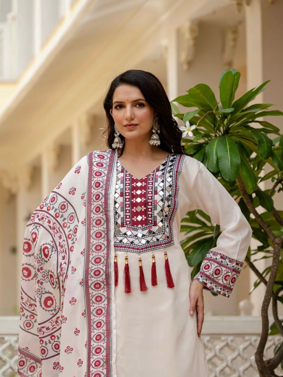 Designer Maslin Digital Print Suit with Dupatta
