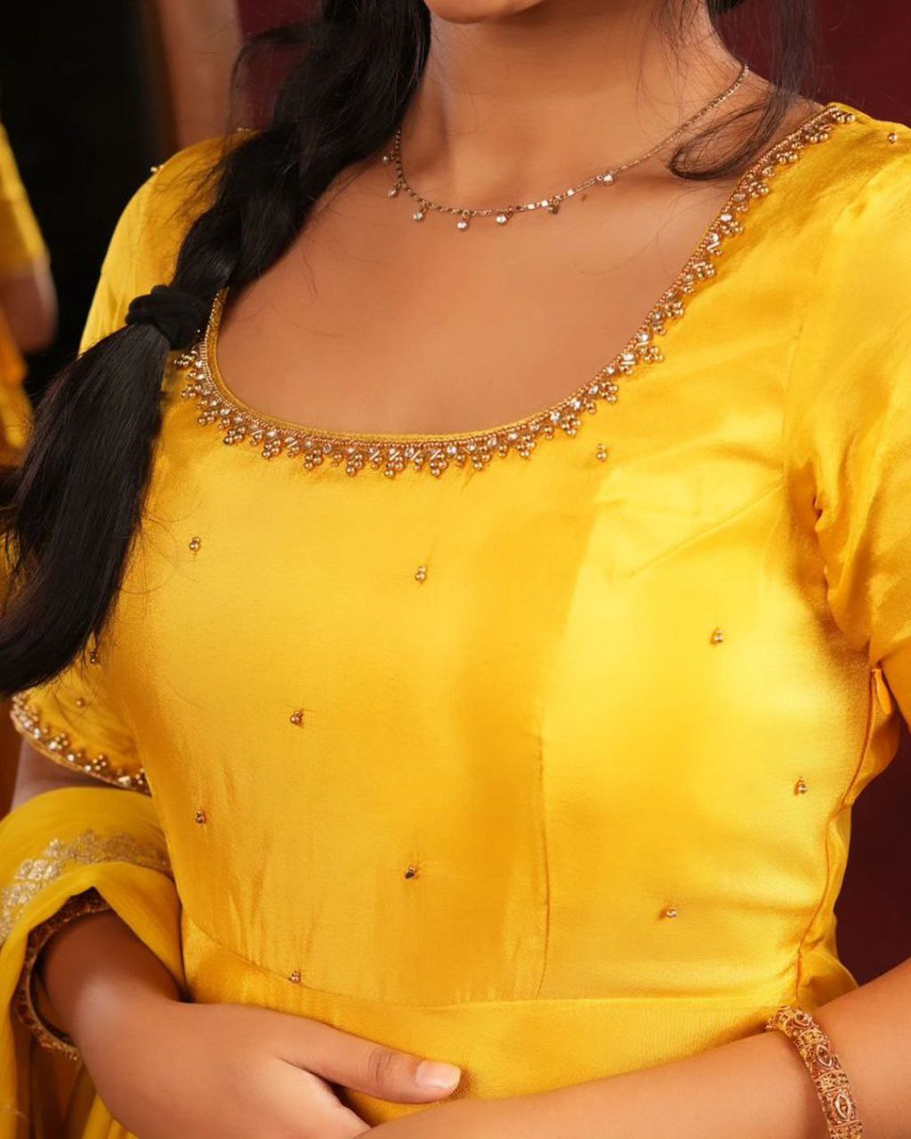 Heer Yellow Anarkali